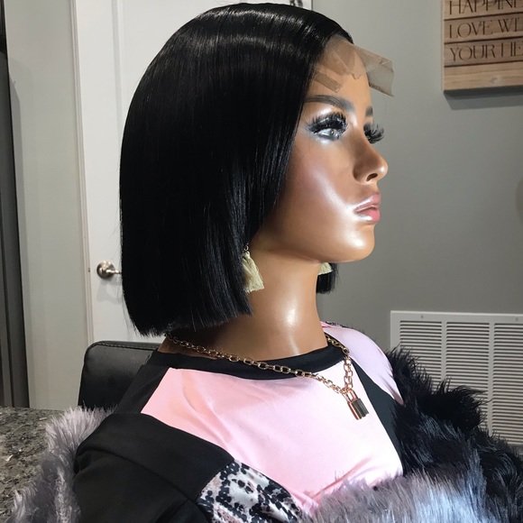 Brazilian Human Hair Wig -Blunt Bob - Picture 4 of 8